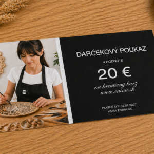 Darčekový poukaz na kreatívny kurz